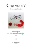 Che vuoi ? n°40 (Che vuoi ? Revue de psychanalyse.)