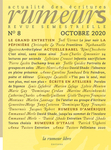 Revue Rumeurs n°8 Octobre 2020 (Rumeurs Revue actualité des écritures)