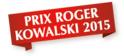 Prix Roger Kowalski de la Ville de Lyon – 2015